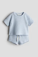 Ensemble 2 pièces en coton gaufré
