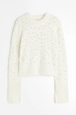 Bead-embellished Sweater