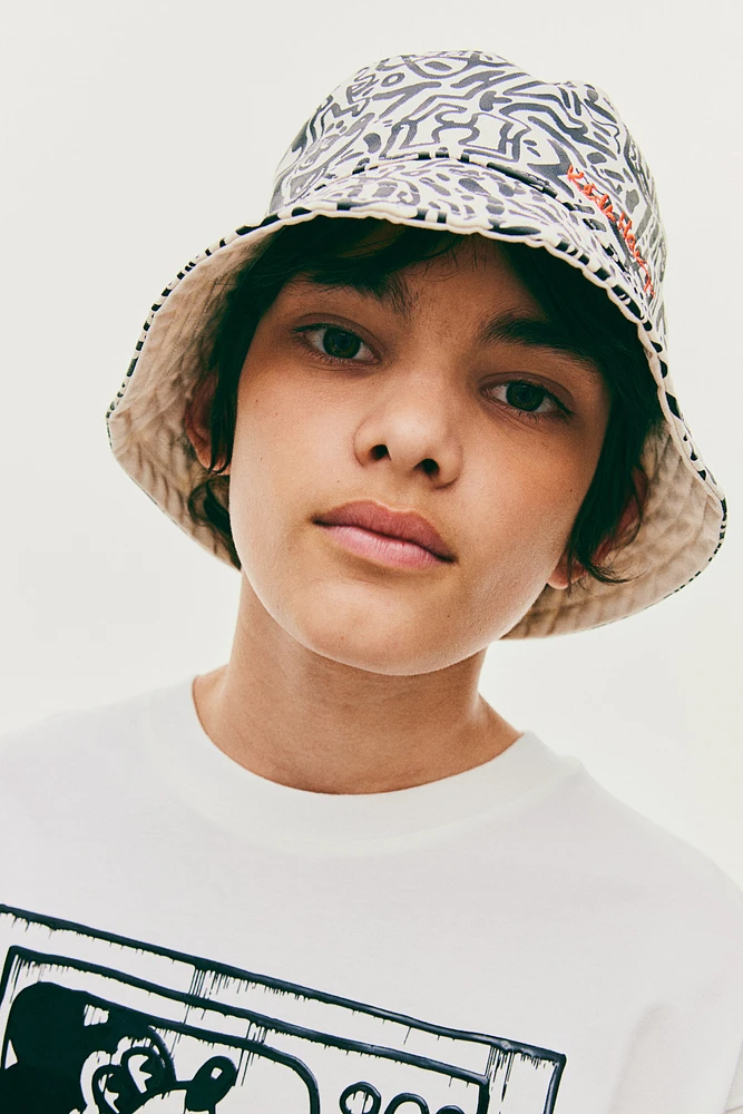 Printed Twill Bucket Hat