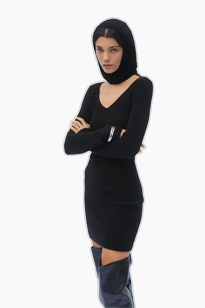 Rib-Knit Bodycon Dress