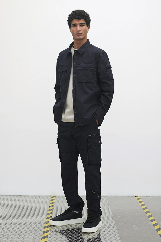 Regular-Fit Utility Overshirt