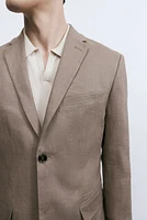 Slim-Fit Linen Jacket