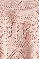 Pointelle-Knit Short Top