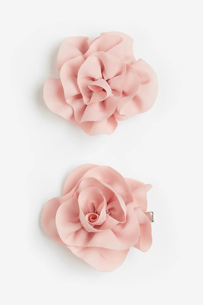 2-pack Flower-shaped Hair Clips