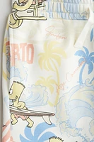 Short en molleton imprimé