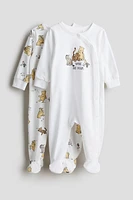 2-pack Pajama Jumpsuits with Covered Feet