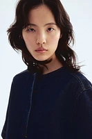 Denim Pullover Top