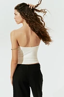 Metal-Detail Tube Top