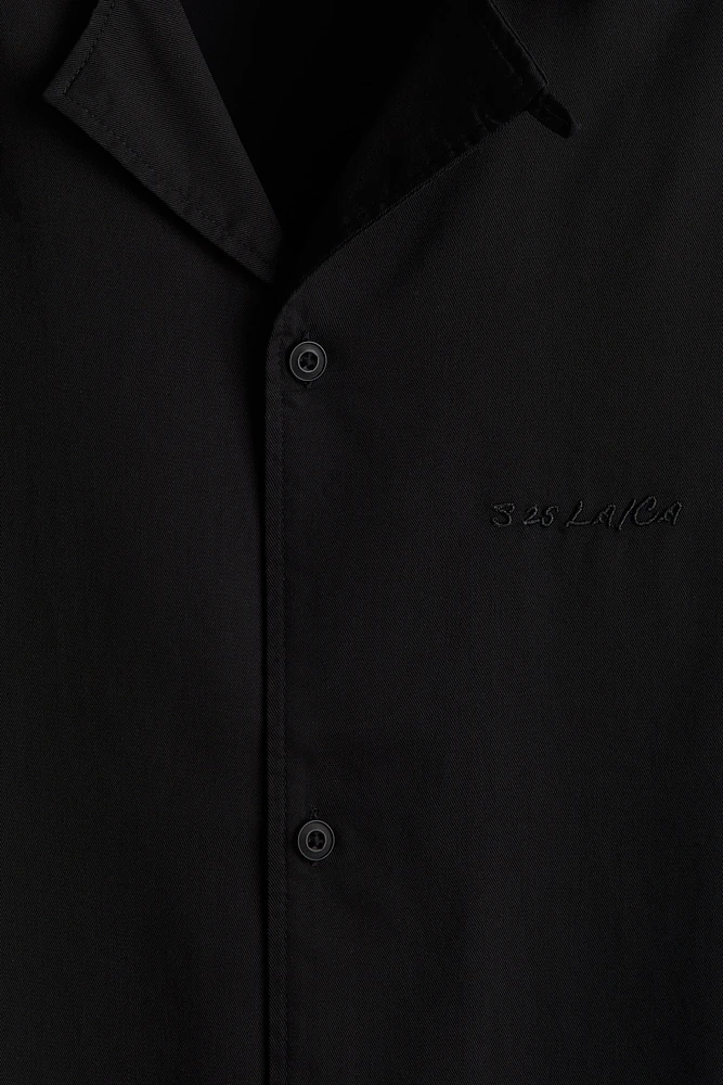 Chemise ample avec col cubain