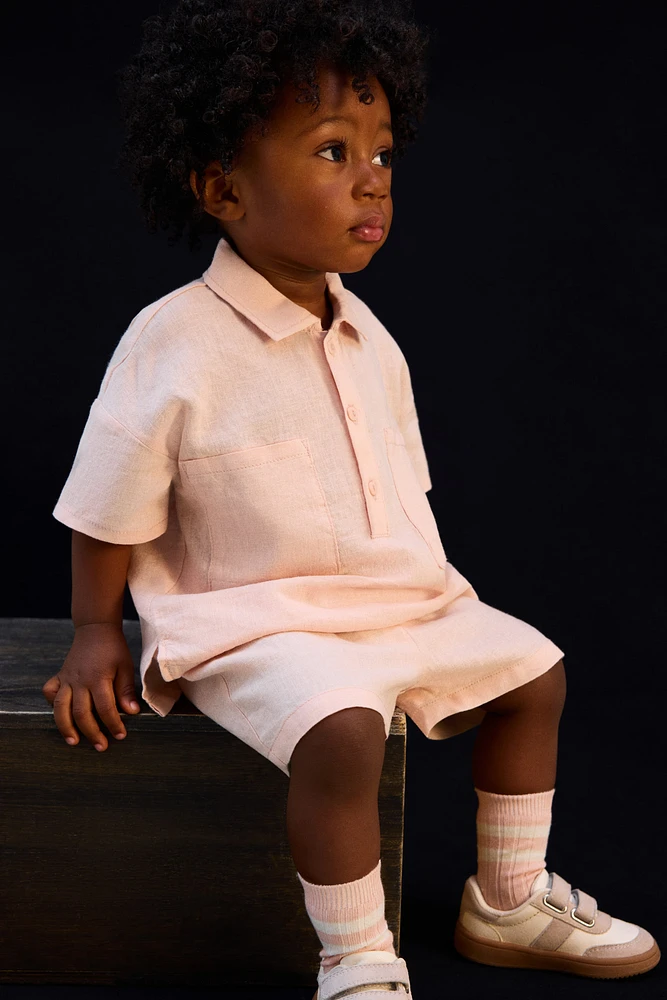 2-Piece Linen-Blend Set