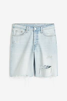 Baggy Low Denim Shorts