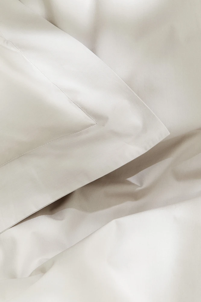 King/Queen Cotton Percale Duvet Cover Set