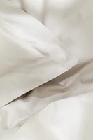 King/Queen Cotton Percale Duvet Cover Set