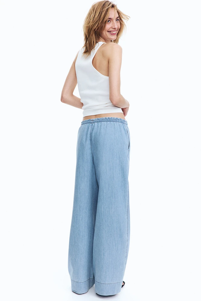 Denim Pull-on Pants