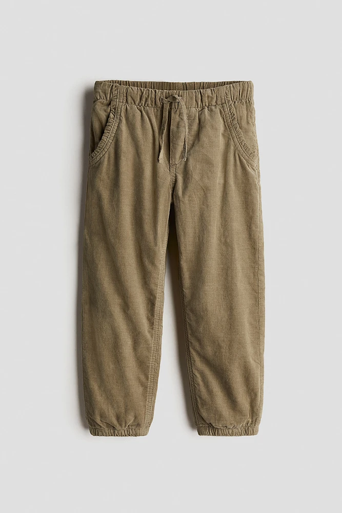 Cotton Corduroy Joggers