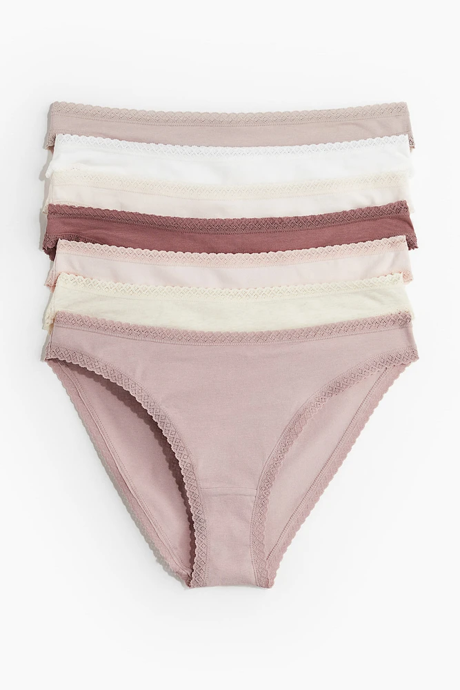 Lot de 7 culottes Bikini en jersey coton