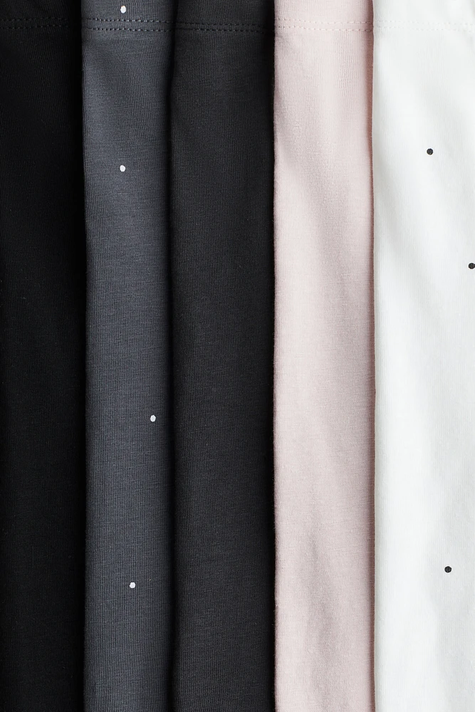 Lot de 5 leggings en jersey