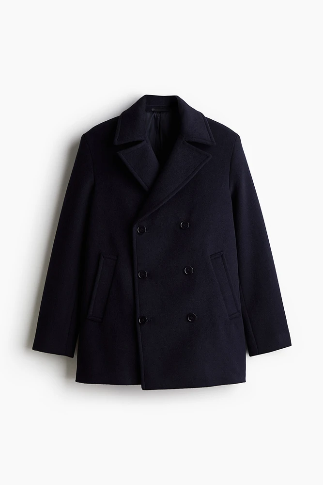 Regular Fit Wool-Blend Pea Coat