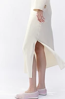 Crêpe Satin Skirt