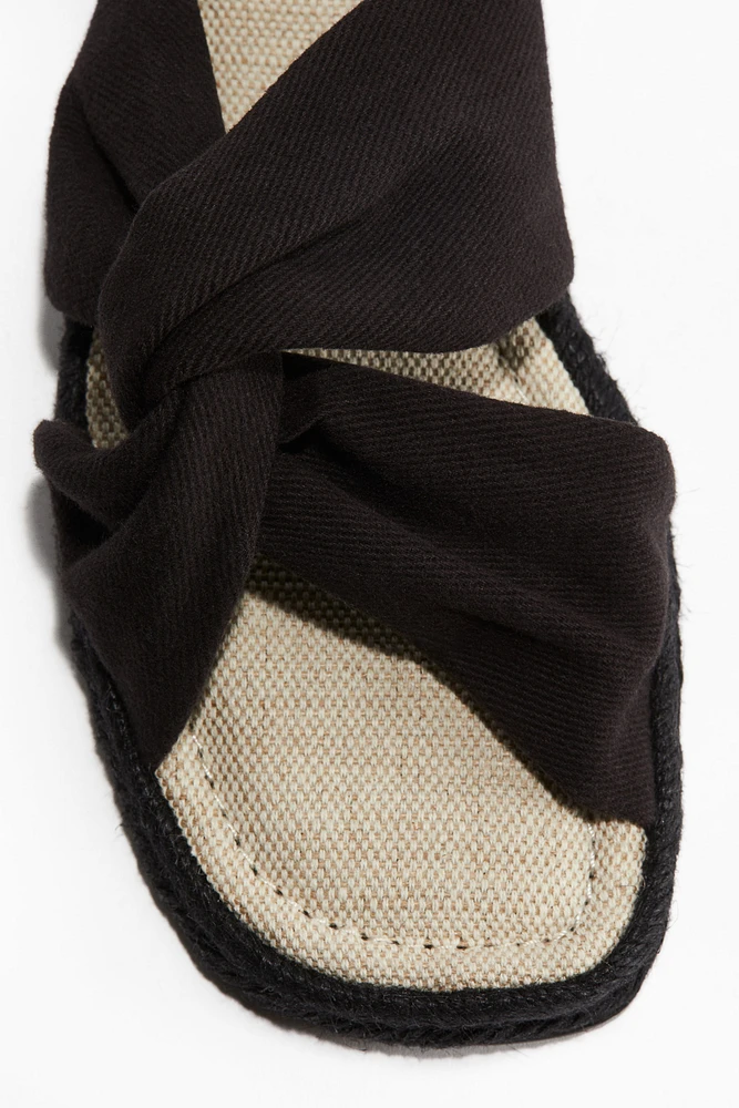 Twist-Detail Espadrille Sandals