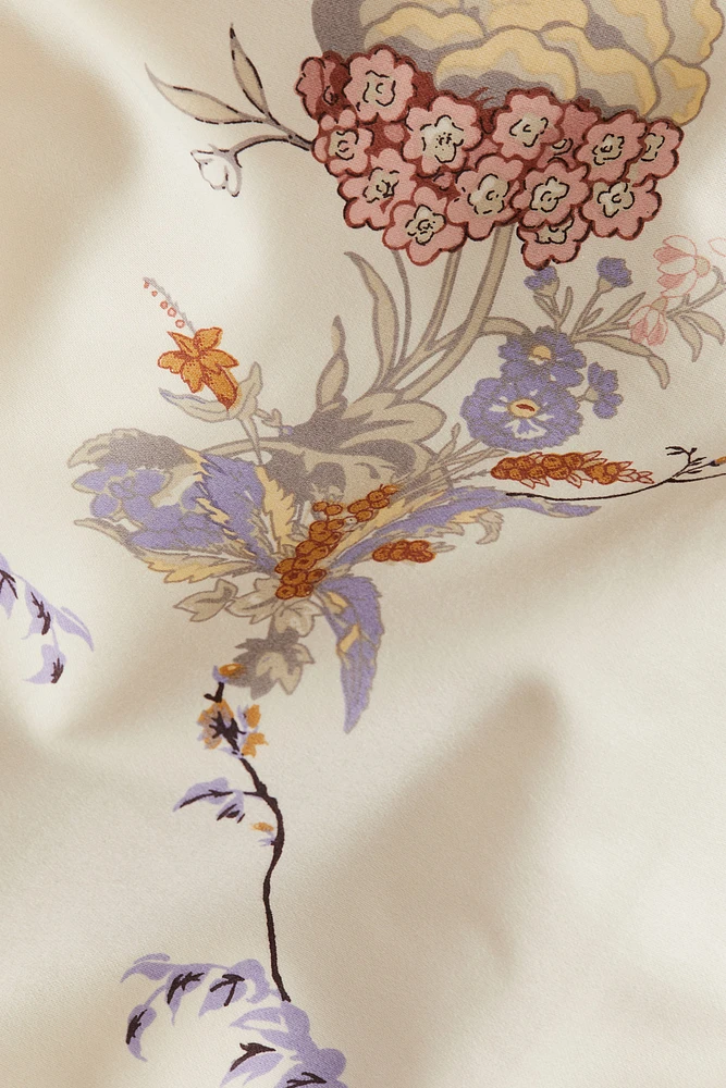 Cotton Sateen Twin Duvet Cover Set