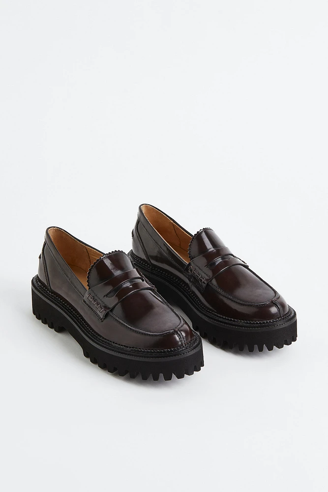 Chunky Leather Loafers