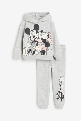 2-piece Printed Sweatshirt Set