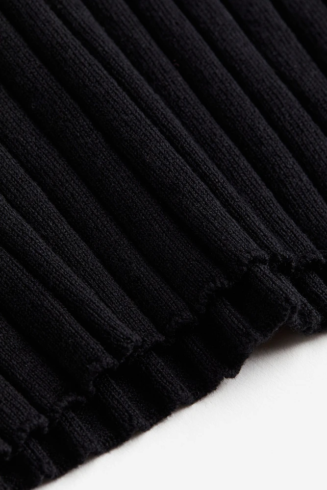 Rib-knit Turtleneck Top