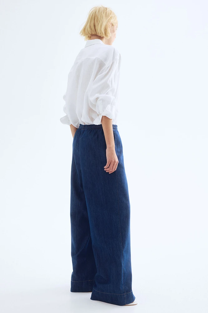 Denim Pull-on Pants