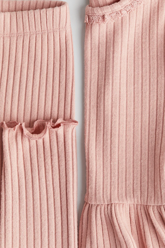 2-piece Rib-Knit Set