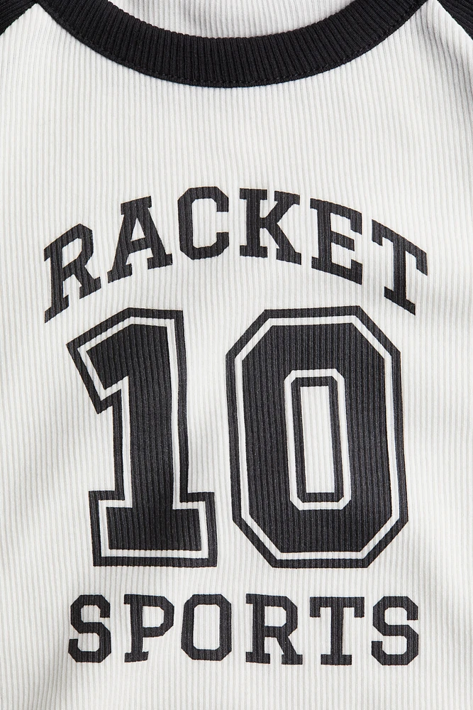 T-shirt en coton avec motif imprimé