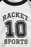 T-shirt en coton avec motif imprimé