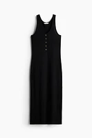 Button-top Jersey Dress