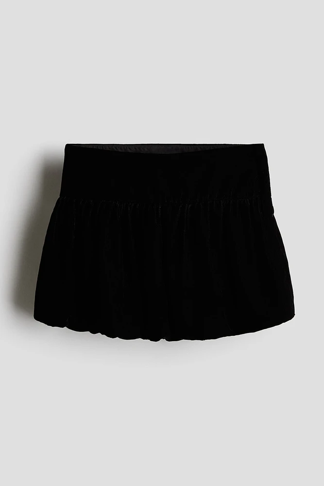 Velvet Balloon Skirt