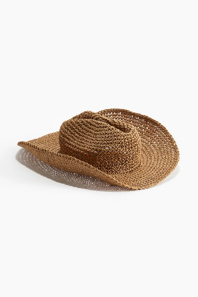 Chapeau de cowboy en paille