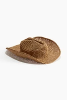 Chapeau de cowboy en paille