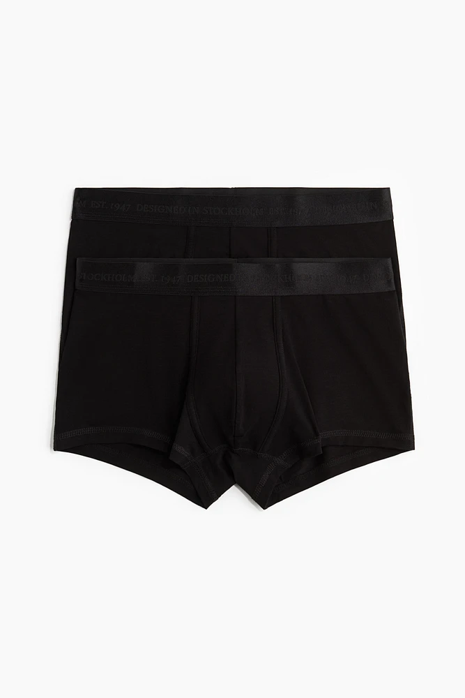 2-Pack Low-Rise Short Boxer Briefs with Lycra®