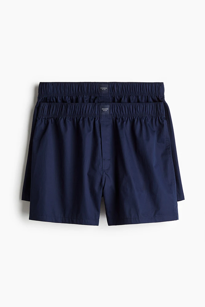 2-pack Woven Cotton Sateen Boxer Shorts