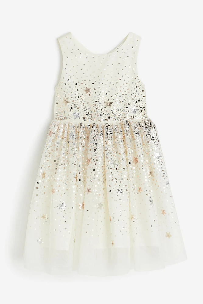 Sequined Tulle Dress