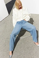 Creased Tapered Jeans