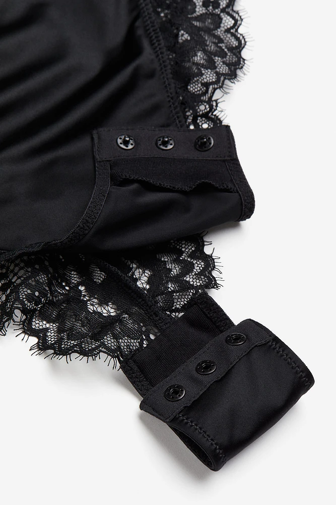 Lace-detail Bodysuit