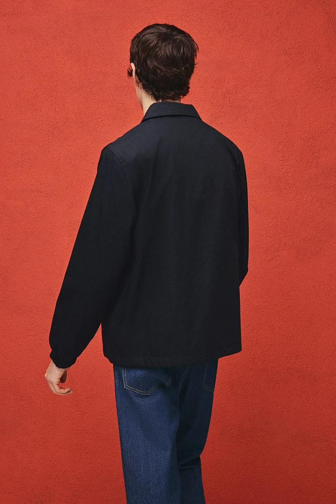 Veste d'entraîneur en toile à coupe classique