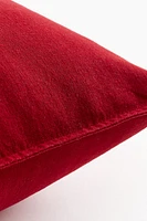 Housse de coussin en lin mélangé