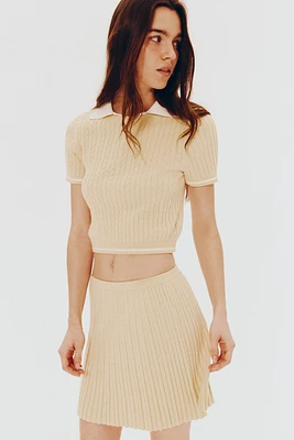 Cable-Knit Skirt
