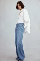 Jean ample très doux à taille haute