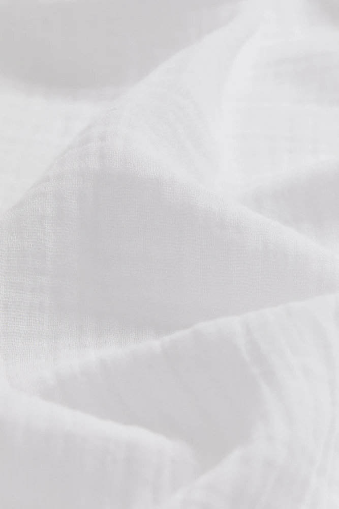 2-pack long muslin curtain lengths