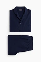 Chemise et pantalon de pyjama en coton