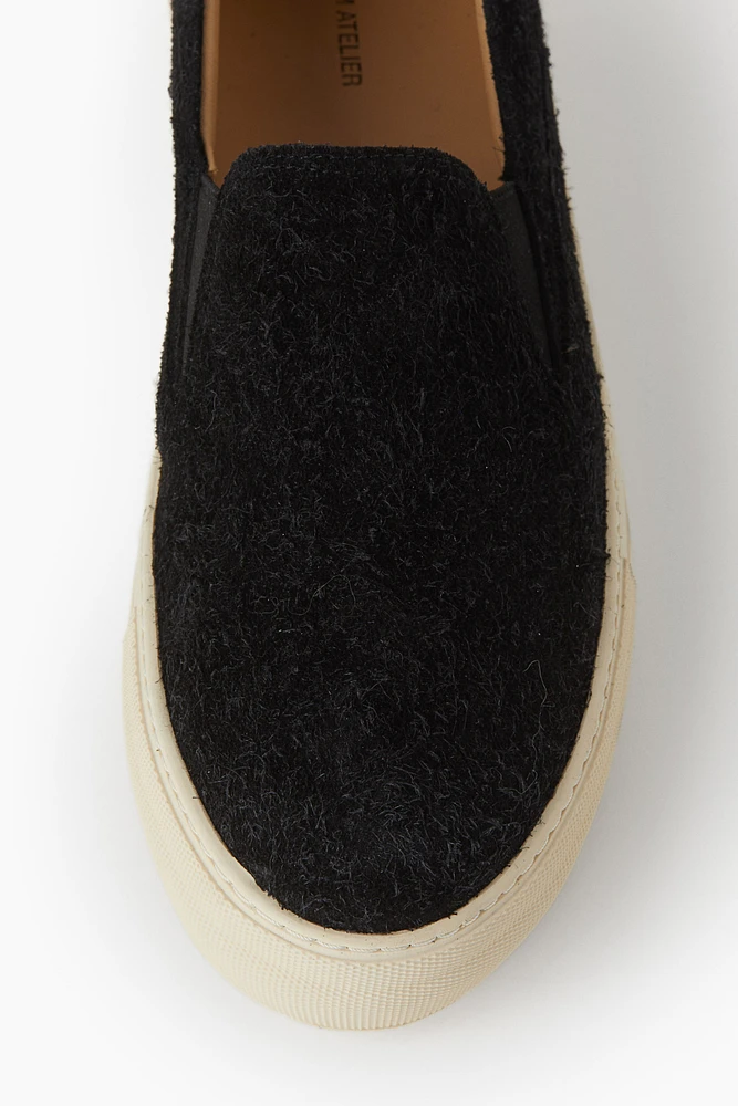 Brushed Suede Slip-On Shoes