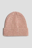 Rib-Knit Cotton Beanie