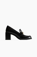 Block-Heeled Loafers